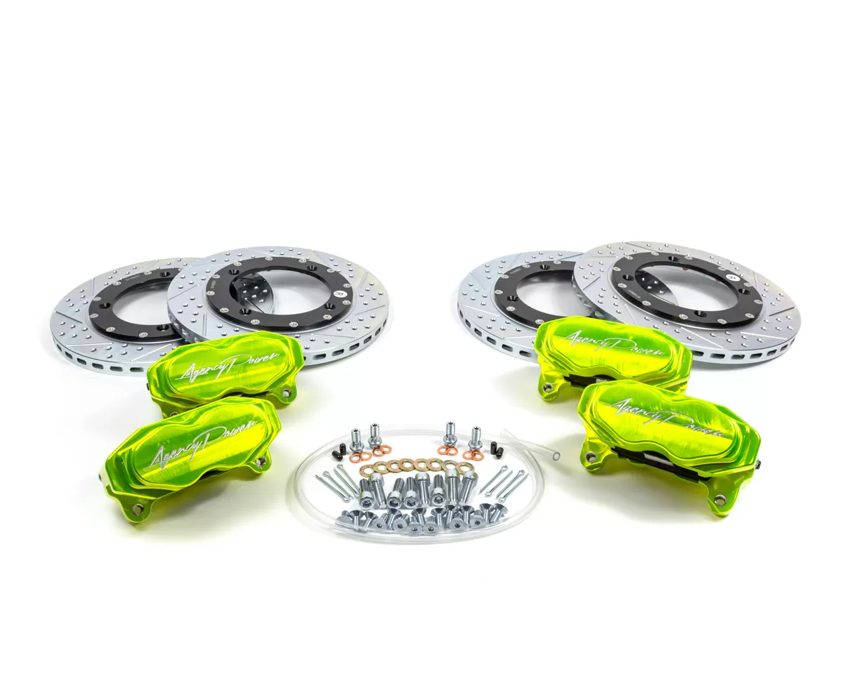 Agency Power Big Brake Kit Front and Rear Monster Green Can-Am Maverick X3 Turbo - AP-BRP-X3-460-GRN
