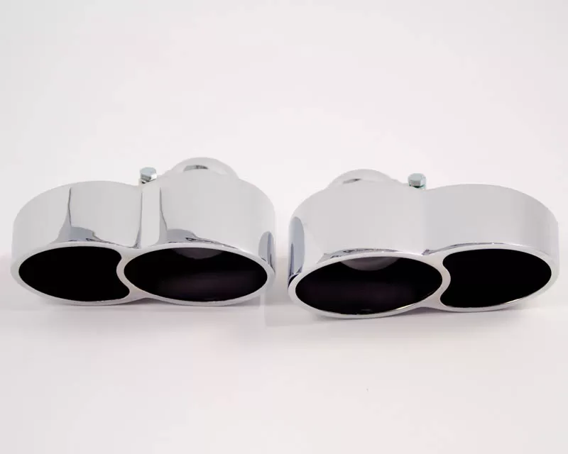Agency Power Quad Oval Exhaust Tips Polished Porsche 997 Turbo 07-09 CLEARANCE - AP-997TT-171P