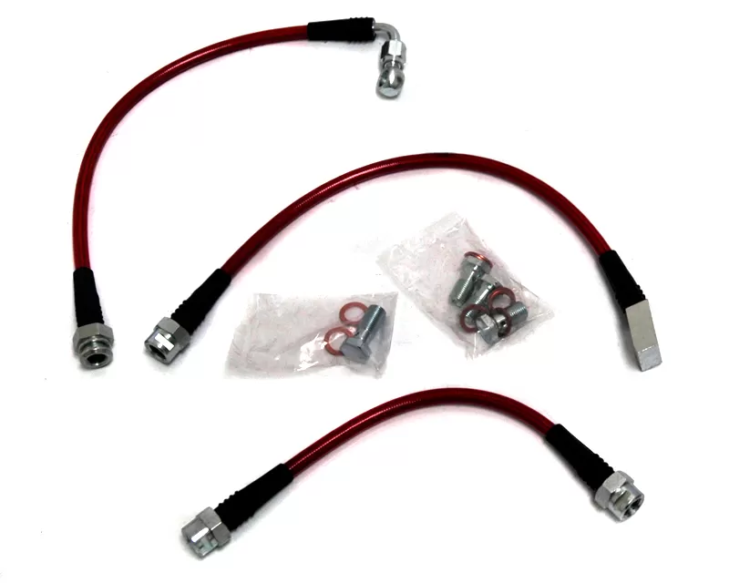 Agency Power Rear Steel Braided Brake Lines Cadillac CTS-V 04-07 CLEARANCE - AP-CTSV1-410
